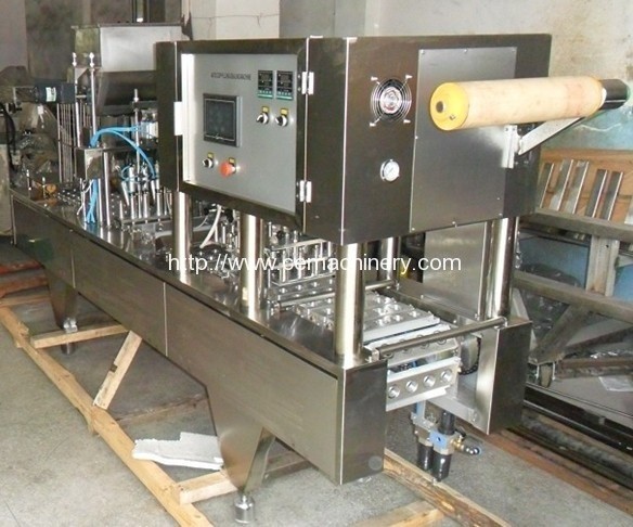 Four Cup Coffee Cup Filling Sealing Machine