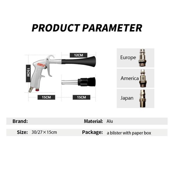Pistola de lavado de automóviles de aluminio forjado para automóviles Tornador de uso detallado Certificado BSCI
