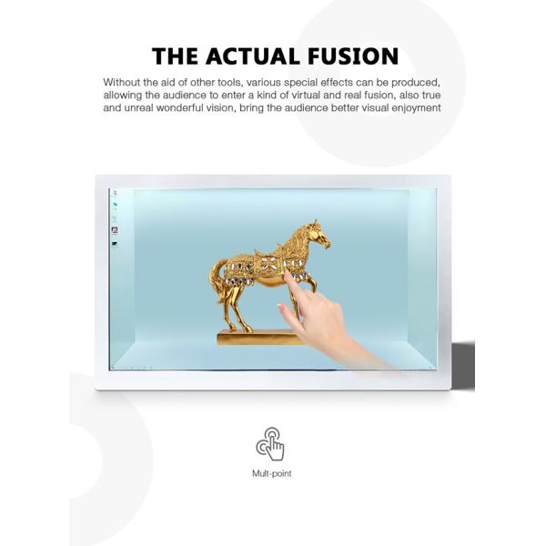 55 Inch Transparent Display Box Manufacturer Advertising Monitor Translucent LCD Screen