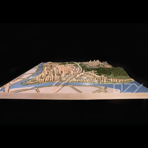 A  1/1500  Scale Model of Dongguan Weiyuan Island Urban Design Competition