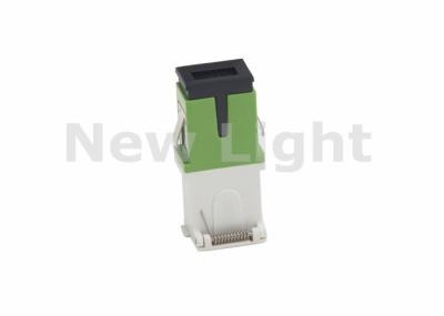 Adaptador simples do SC de FTTH, adaptador do cabo de fibra ótica com tampa protetora contra poeira articulada