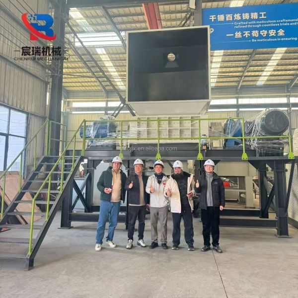 Heavy Duty Double Shaft Shredder for Scrap Metal Waste Car Body Metal Recycling Shredder Machine