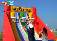 Ar firmemente jogo inflável de três esportes do basquetebol das aros com jogos infláveis do ventilador do CE para adultos