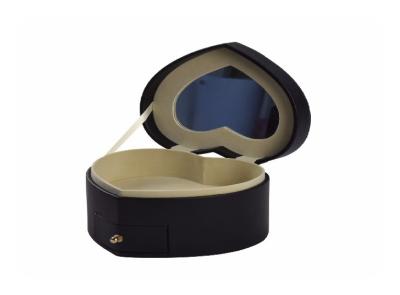 Heart Shape Jewelry Packaging Boxes Velvet Lining Material Customized With Drawer