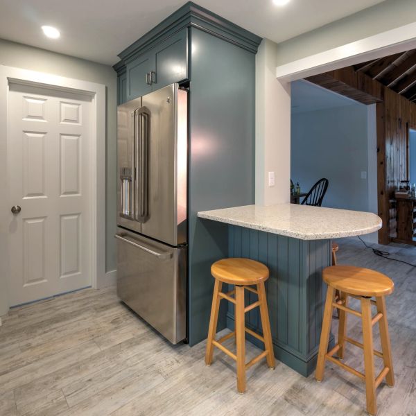 Latest Custom I Shape White Lacquer Kitchen For Apartments And Hotel