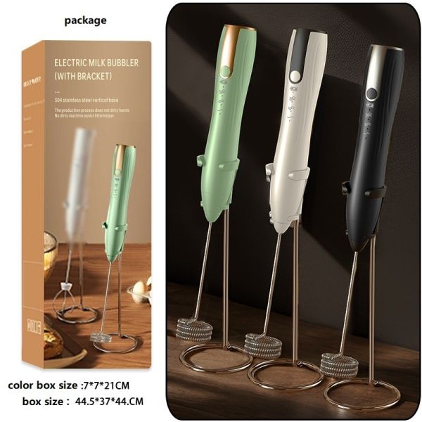 Electric Frother Mini Handheld Wireless Milker Coffee Electric Mixer Egg Beater
