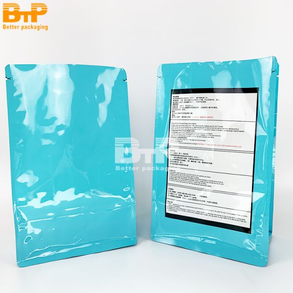 12-Ounce Food Grade Customized Square Bottom Pouch Disposable Mylar Coffee Bags with Air Valve Zipper Bag