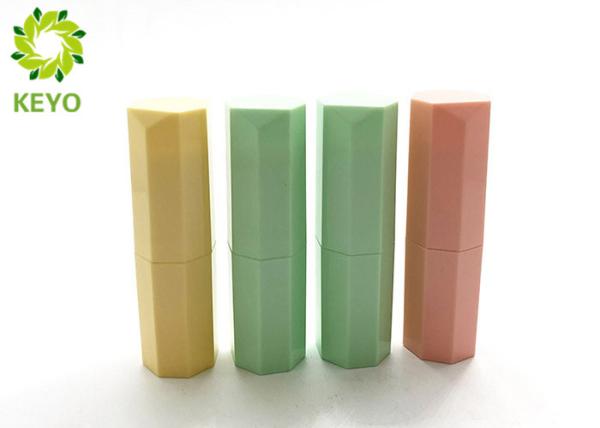 Colorful Polygon Plastic Empty Lipstick Containers Tube