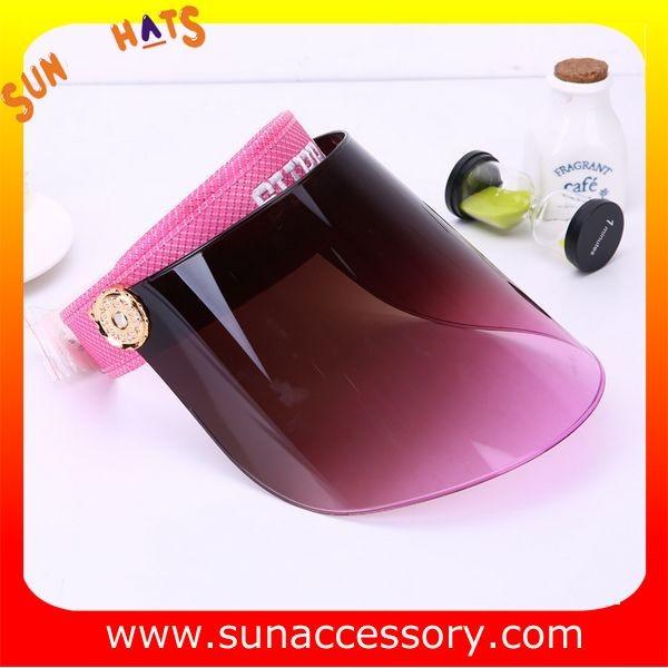 AK16102 PVC sun visor summer hats , promotion hats and cap for sale