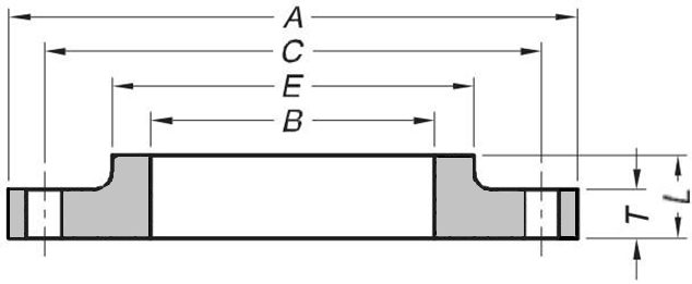 AWWA C207 Standard Steel Hub Flanges Class D 150-175 PSI For Waterworks Services