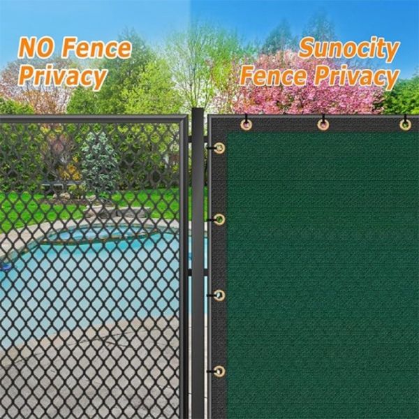 6ftx50ft 160gsm Privacy Fence Screen For Chain Link Fence With Grommets