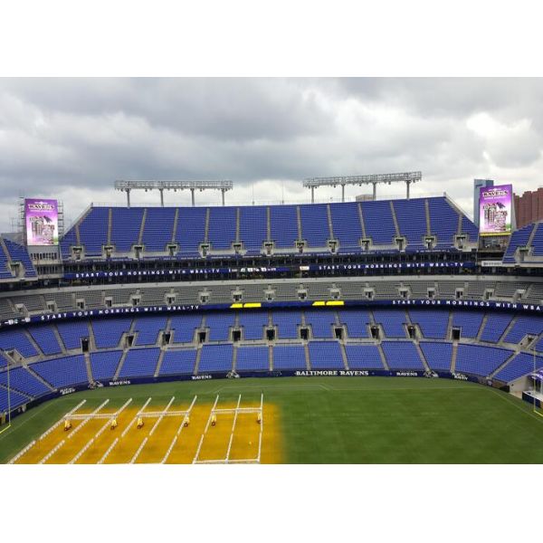 Broad Viewing Angle Sports Perimeter Led Screen For Advertising Outdoor P12.8