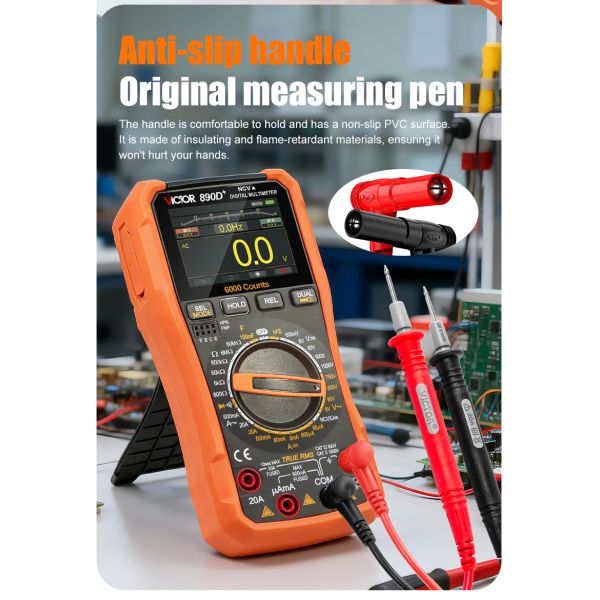 VICTOR 890D+ Digital Multimeter with TFT screen 6000 counts display