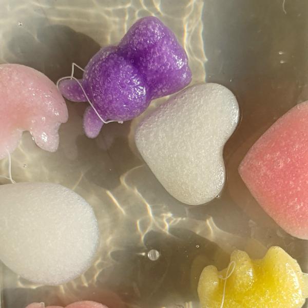 Affordable Body Konjac Sponge Biodegradable Wet Dry Ultra Soft Exfoliating Sponge