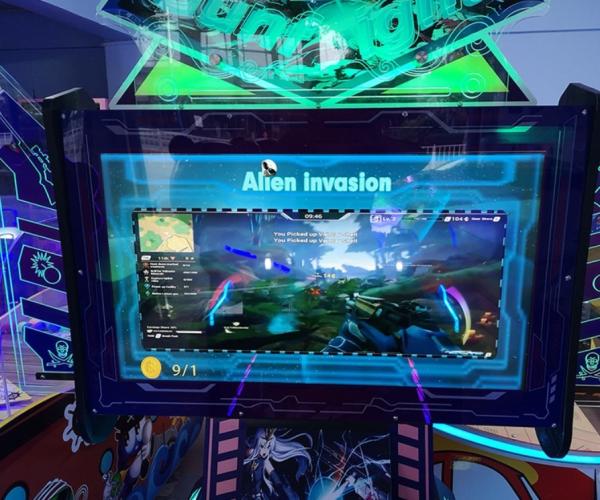 4 In 1 Aliens Shooter Arcade Machine Customizable Interactive