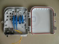 Caixa do divisor da fibra óptica do PLC do plástico 1x8, caixa FDB0208 da terminação da fibra óptica da montagem da parede