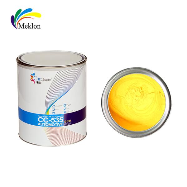 Bi - Component 1K Lemon Yellow Automotive Paint Auto Body Acrylic Repair Base Spray Coat