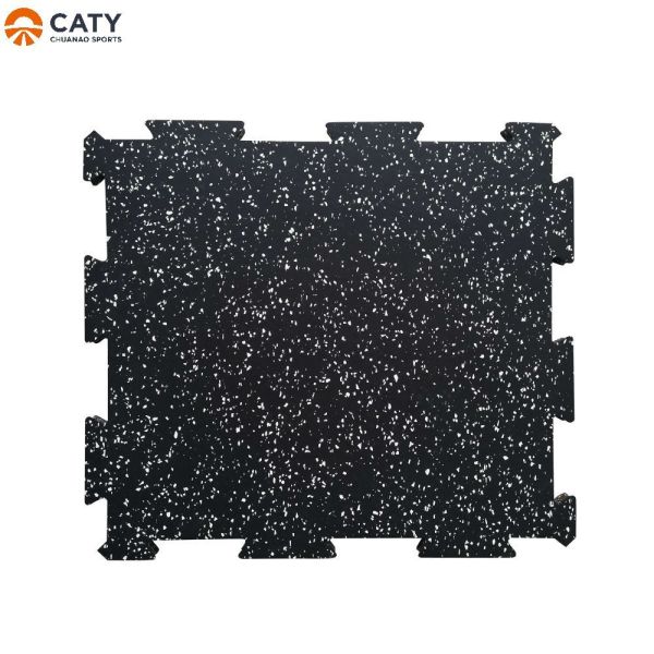 Commercial Grade Interlocking Rubber Flooring - High Shock Absorbent for Gym Fitness Center