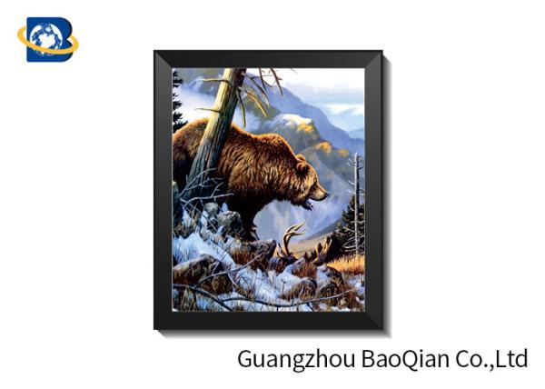 75LPI - 200LPI Plastic 3D Lenticular Pictures For Advertising / 3D Animals Images