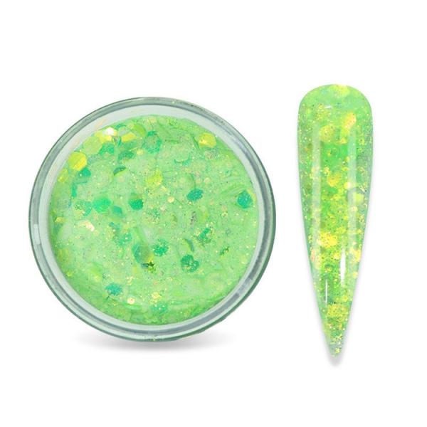OEM/ODM Yes 30G Glitter with Acrylic Powder Mixed 30G Bottle Packing for Beauty Nail Art Flowers Nail Flakes