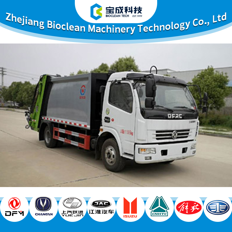 3 Axles Carbon Steel Q235B Garbage Compactor Truck with 14cbm Garbage Bin for Efficient Waste Management