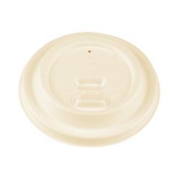 Cup Cover With 8oz 12oz 16oz Biodegradable Fiber Bagasse Sugarcane Coffee Strawless Lids Cup