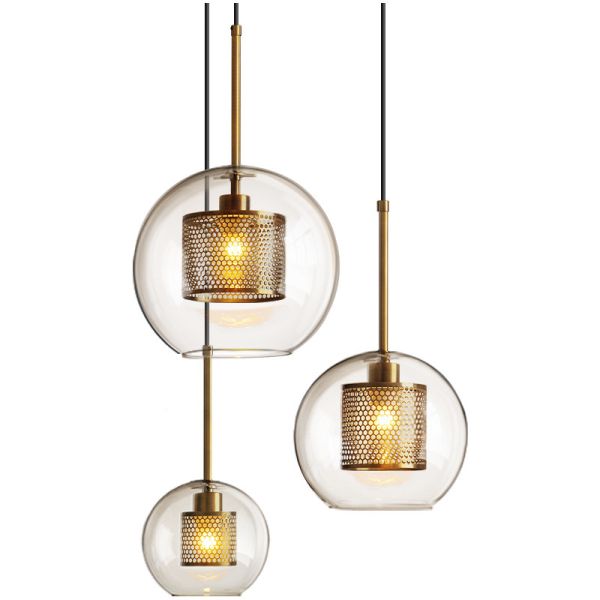 Modern Clear glass globe pendant light For Bar Kitchen Lighting (WH-GP-04)