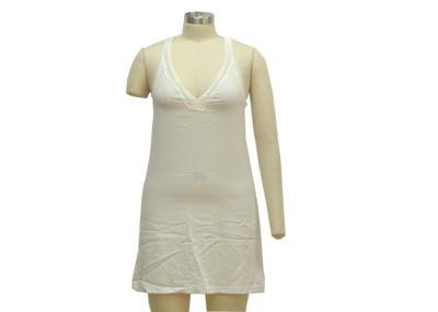 White Halter Neck Casual Ladies Wear Comfortable Sexy Women'S Night Dress