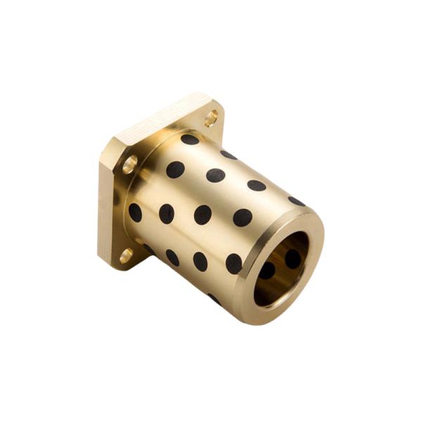 Bronze Graphite Plugged Bushings Straight Flanged Type
