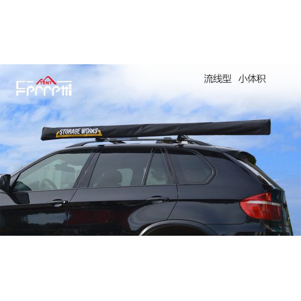 Bottom Waterproof Index 3000 mm Outdoor 2.5 Meters Wind Awning for Car Side