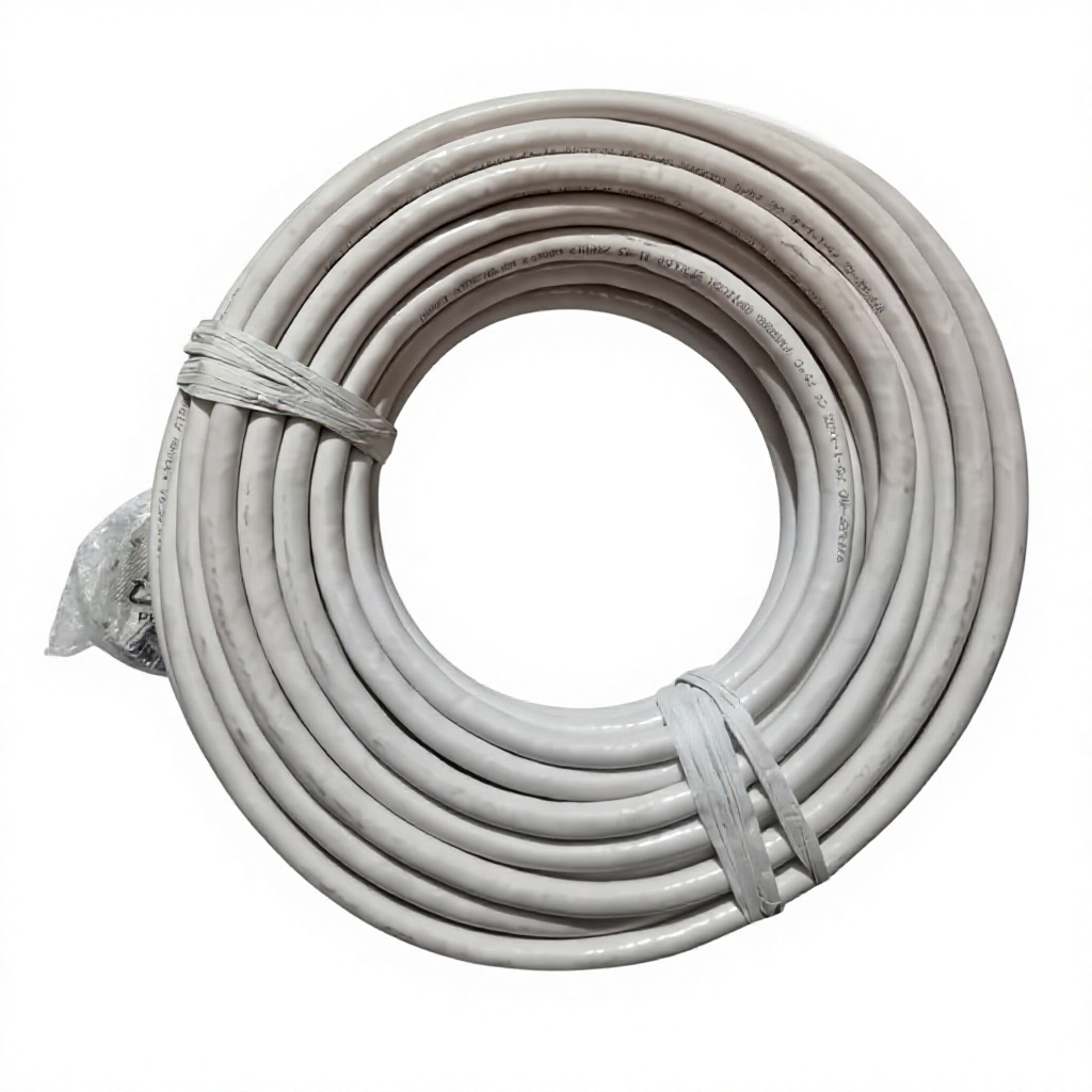 Wired Communication Cable Wire Leads Gray Coiled With Tie Wraps    SS-16-SMB-75-10