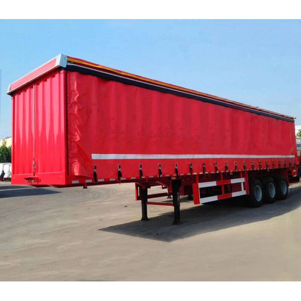 Колесная основание 1310 мм прочный боковой занавес полуприцеп для гибкой и безопасной загрузки