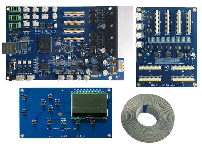 TX800 Inkjet Printer Board Kit Гигабитный сетевой двухголовочный струйный принтер