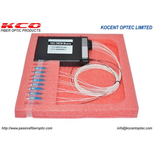 100G 50GHz 16CH Passive Fiber Optic DWDM ABS Casette SC UPC Connector