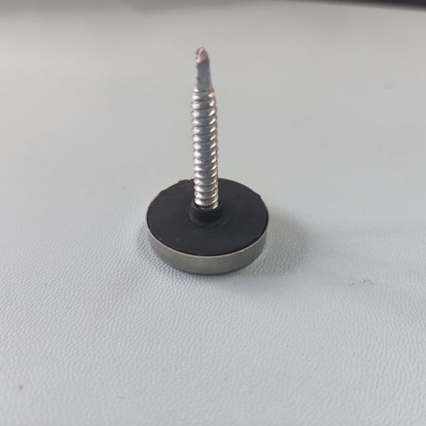 Anti Slip Plastic Furniture Glides Zinc Plated Chair Glider With Screw