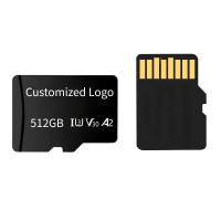 カスタムロゴ 高速メモリカード 監視カメラ用 ブラック アプリケーション ドローン TFカード 256GB 512GB
