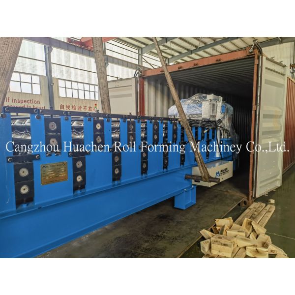 0.3-0.6mm Thickness Roofing Sheet Roll Forming Machine with 11 Stations and Chain Drive for Auto Sheet Metal Rolling