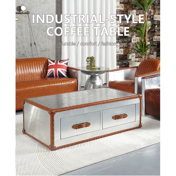 Nidea #306 Designer Vintage Industrial Retro Aviator Vintage Trunk Cabinet  Lounge Personalization Pub Club Studio Furniture Luxury
