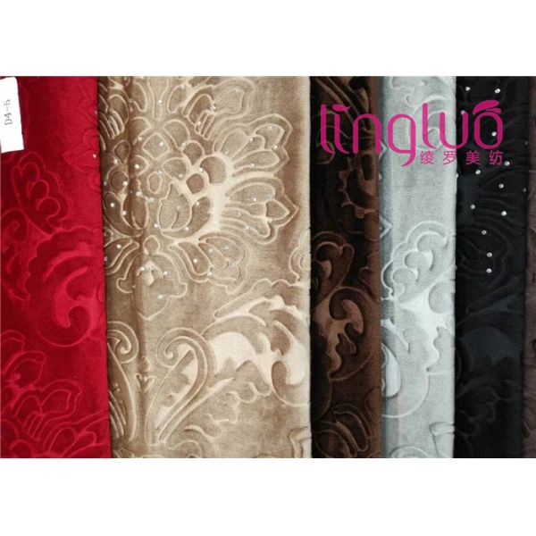 Украшение диаманта ткани драпирования бархата фабрики сразу итальянское выбитое с тканью ТК