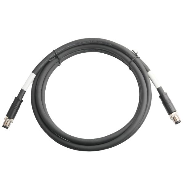 M12 Hybrid 4+4 Fine Circular Connector Ul20554 26awg*2p+Ab+20awg*4c Black Pur Jacke Od8.5mm Oem Odm
