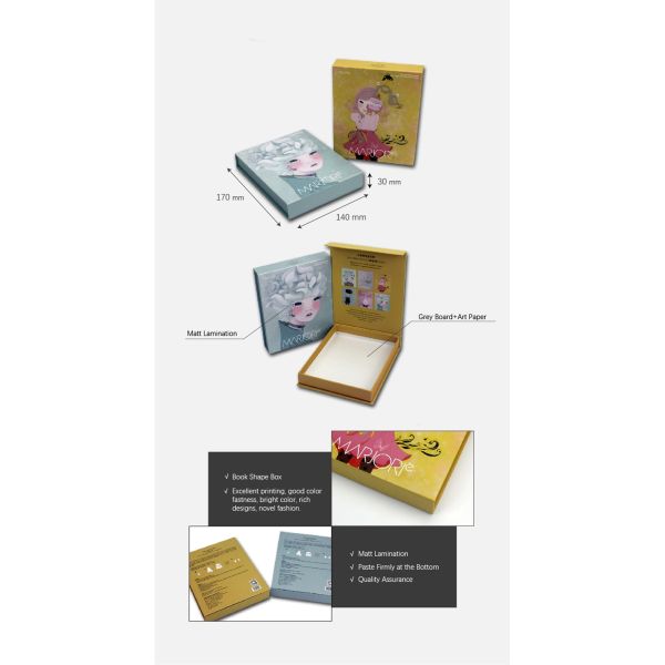 Cosmetic Facial Mask Chipboard Gift Boxes Recycled With Magnet Closure