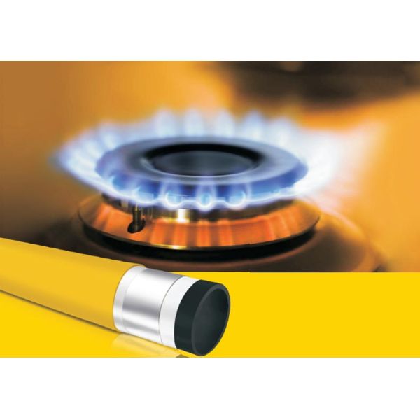 Желтый PE-AL-PE газовый шланг многослойный композитный Pex Al Pex труба газовая труба сантехника Pex газовая труба