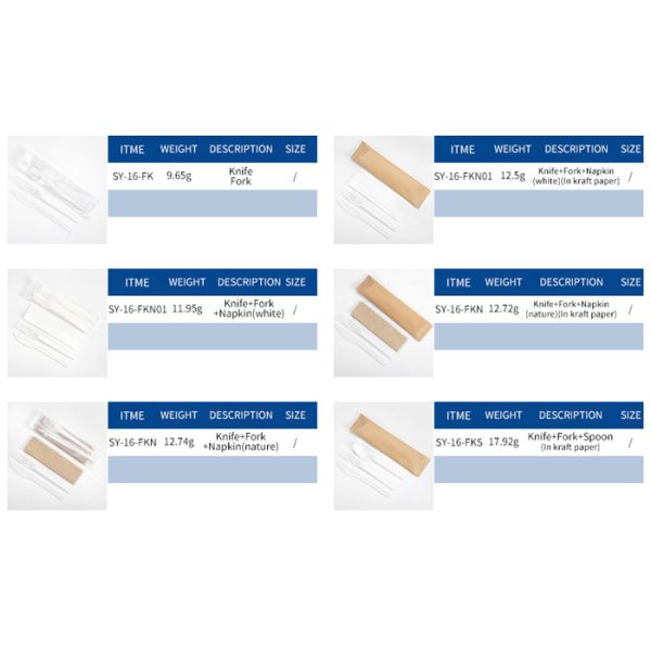 Eco Friendly Disposable CPLA Biodegradable Dinnerware