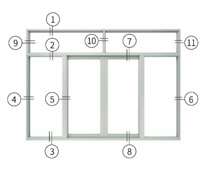Powder Coated Aluminium Profile Systems For Sliding Windows Frame Building Materials