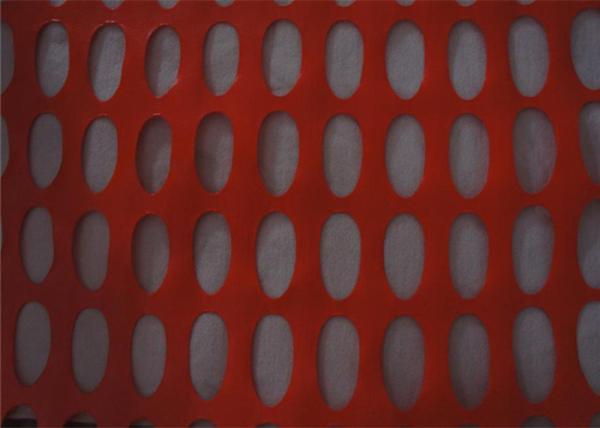 60g/m2 - 400g/m2 Orange Plastic Snow , Orange Safety Fence For Road Barrier