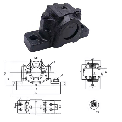 Small Clearance Bearing housing SNL518-615 Textile machinery bearings
