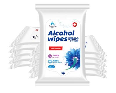 Limpezas Bacteriostatic do tecido do álcool para a mão que limpa o material não tecido