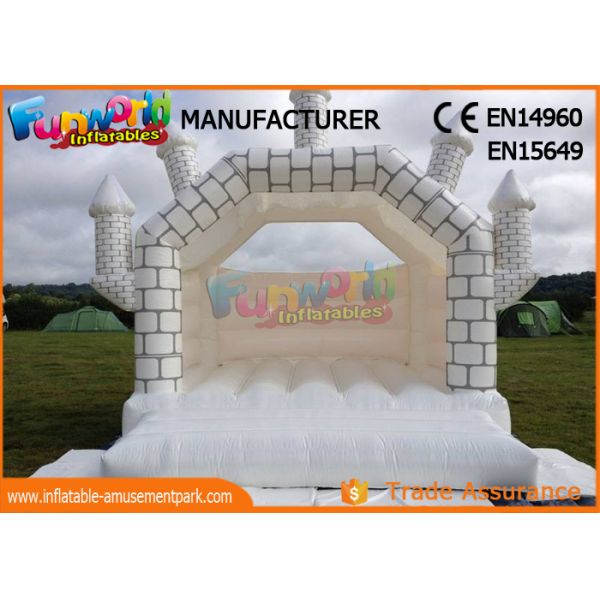 Pink or White Commercial Inflatable Bouncy Castle / Inflatable Jumping Bouncer
