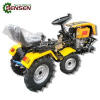 OEM moteur diesel Mini tracteur 12HP Petits tracteurs agricoles avec siège et moissonneuse