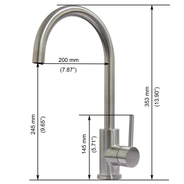 Steel 316 Kitchen Faucet 360 Degree Swivel Stainless Steel Kitchen Sink Faucet one Handle Hot and Cold Mixer Sink Faucet